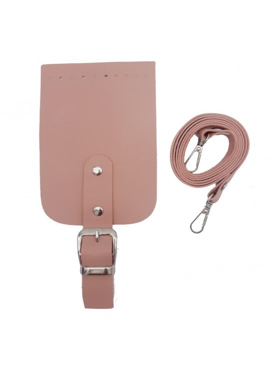 Çanta Aksesuar Tokalı Kapak Aparatlı Suni Deri Çanta Seti Pudra