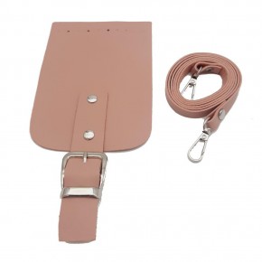 Çanta Aksesuar Tokalı Kapak Aparatlı Suni Deri Çanta Seti Pudra