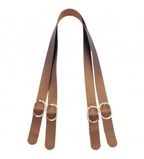 Çanta Aksesuar Tokalı Model Suni Deri Bakır Renk Çift Çanta Sapı Light Gold Metal