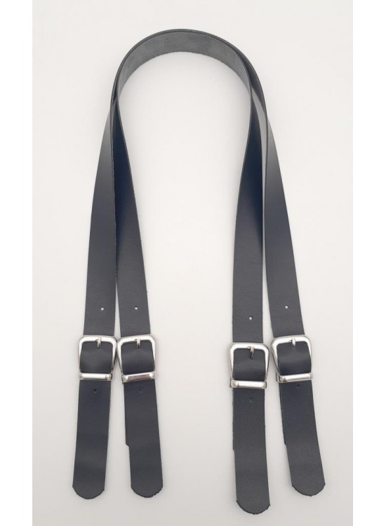 Çanta Aksesuar Tokalı Model Suni Deri Siyah Renk Çift Çanta Sapı Gümüş Metal Çanta Aksesuar Tokalı Model Suni Deri Siyah Renk Çift Çanta Sapı Gümüş Metal