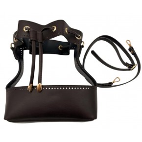 Çanta Aksesuar Torba Model Çanta Yapım Aparatı  Koyu Kahve Light Gold Metalli