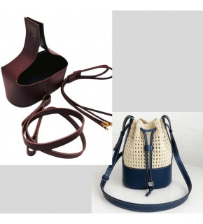 Çanta Aksesuar Torba2 Model Çanta Yapım Aparatı Bordo Renk Light Gold Metalli