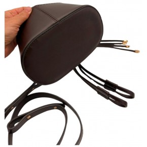 Çanta Aksesuar Torba2 Model Çanta Yapım Aparatı Koyu Kahve  Renk Light Gold Metalli