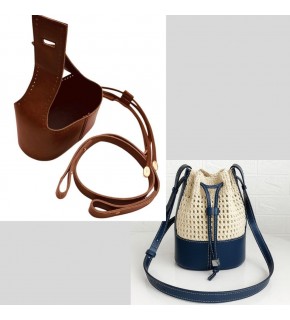 Çanta Aksesuar Torba2 Model Çanta Yapım Aparatı Taba Renk Light Gold Metalli