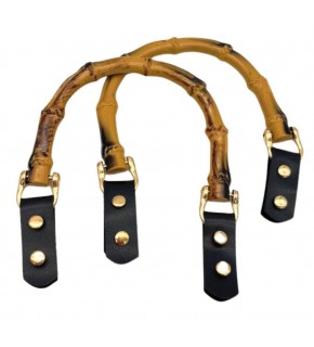 Çanta Aksesuar Troklu Siyah Derili Plastik Çanta Sapı