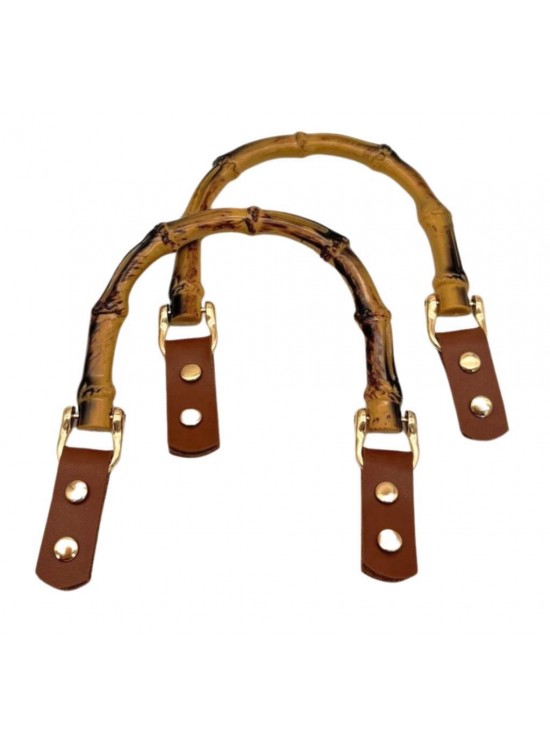 Çanta Aksesuar Troklu Taba Derili Plastik Çanta Sapı