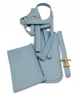 Çanta Aksesuar TTS Model Çanta Yapım Aparatı Mavi Light Gold Metalli