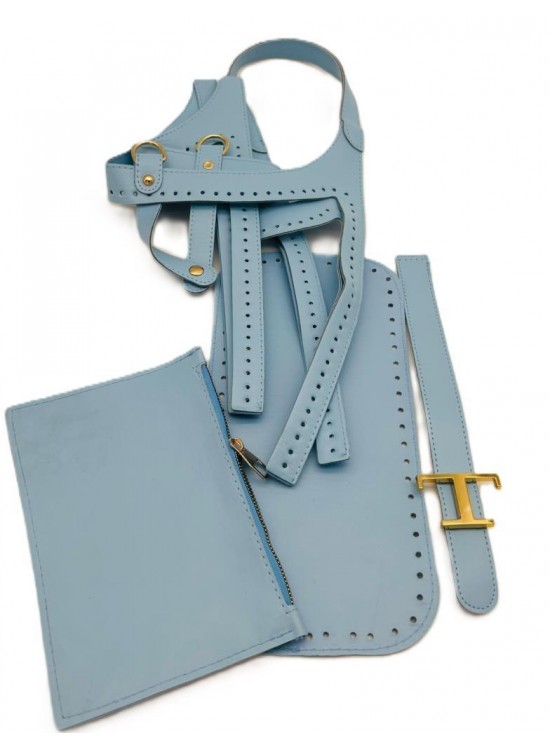 Çanta Aksesuar TTS Model Çanta Yapım Aparatı Mavi Light Gold Metalli