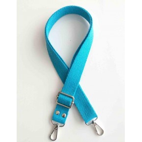 Çanta Aksesuar Turkuaz Pamuklu Kolon Ayarlamalı Çanta Sapı