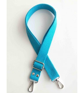 Çanta Aksesuar Turkuaz Pamuklu Kolon Ayarlamalı Çanta Sapı