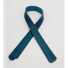 Çanta Aksesuar Turkuaz Renk Gerçek Deri 70X2.3 Cm Çift Sap