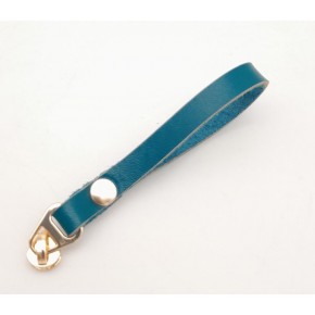 Çanta Aksesuar Turkuaz Renk Gerçek Derili Light Gold Döngülü Fermuar Başı