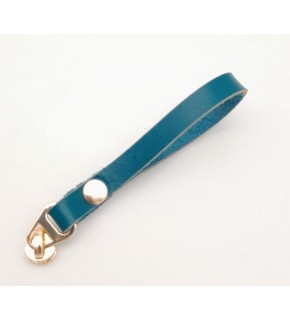 Çanta Aksesuar Turkuaz Renk Gerçek Derili Light Gold Döngülü Fermuar Başı
