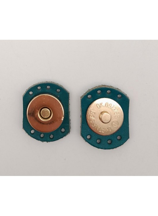 Çanta Aksesuar Turkuaz Renk Gerçek Derili Oval Kenar Mıknatıslı Çıtçıt Light Gold Metalli Çanta Aksesuar Turkuaz Renk Gerçek Derili Oval Kenar Mıknatıslı Çıtçıt Light Gold Metalli