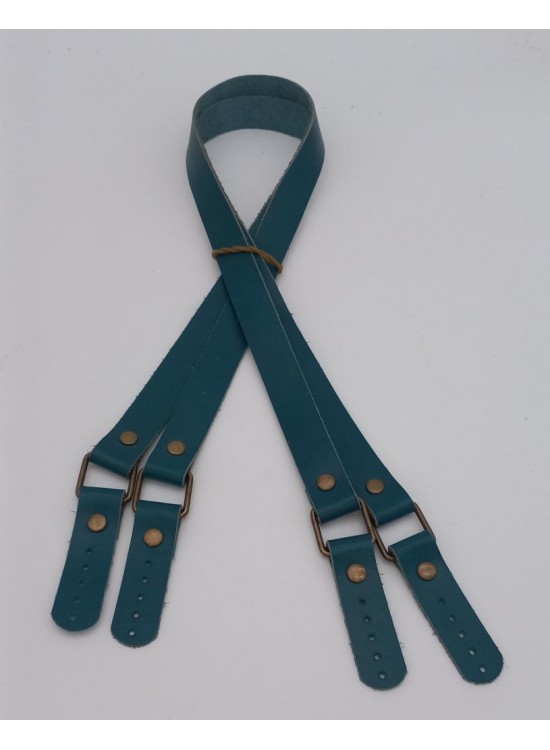 Çanta Aksesuar Turkuaz Renk Karedört Model Gerçek Deri Çanta Sapı (Antik Metal) Çanta Aksesuar Turkuaz Renk Karedört Model Gerçek Deri Çanta Sapı (Antik Metal)