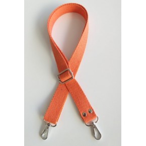 Çanta Aksesuar Turuncu Pamuklu Kolon Ayarlamalı Çanta Sapı