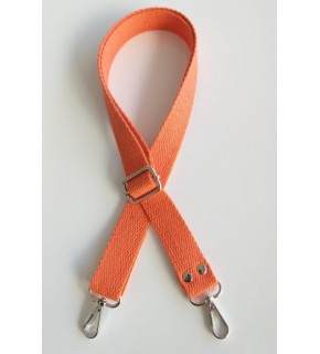 Çanta Aksesuar Turuncu Pamuklu Kolon Ayarlamalı Çanta Sapı