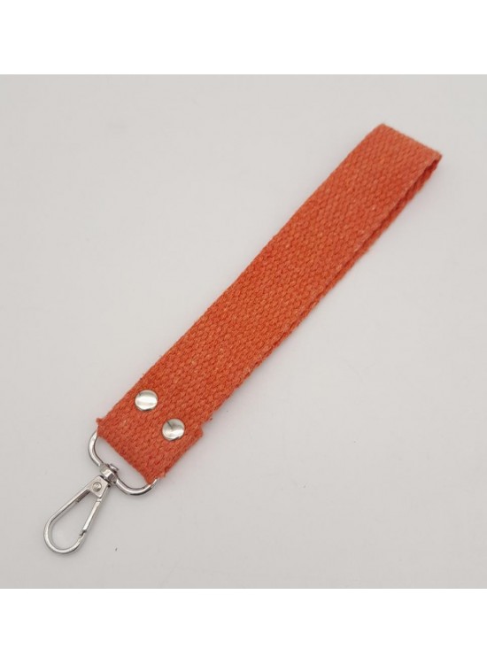 Çanta Aksesuar Turuncu Pamuklu Kolon Elcik Gümüş Metalli