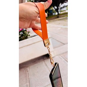 Çanta Aksesuar Turuncu Renk  Telefon Bilek Askısı, Telefon Zinciri, Telefon Askısı, Tüm Telefon Kılıfları İçin Uygundur