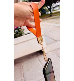 Çanta Aksesuar Turuncu Renk  Telefon Bilek Askısı, Telefon Zinciri, Telefon Askısı, Tüm Telefon Kılıfları İçin Uygundur