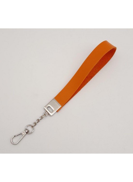 Çanta Aksesuar Turuncu Tek Kat Suni Deri Zincirli Elcik Gümüş Metal