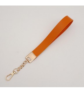 Çanta Aksesuar Turuncu Tek Kat Suni Deri Zincirli Elcik Light Gold Metal