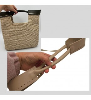 Çanta Aksesuar Tutma Saplı Model Çanta Yapım Aparatı Bej Renk Light Gold Metalli