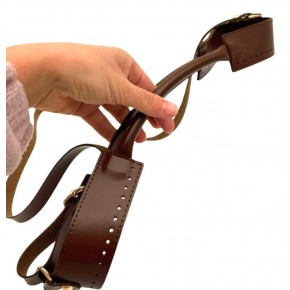 Çanta Aksesuar Tutma Saplı Model Çanta Yapım Aparatı Kahve Renk Light Gold Metalli