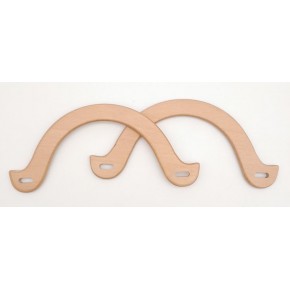 Çanta Aksesuar U Model 10x22 cm Açık Ahşap Renk Ahşap Çanta Sapı