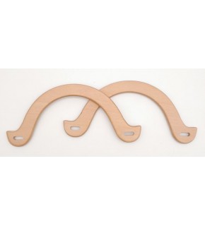 Çanta Aksesuar U Model 10x22 cm Açık Ahşap Renk Ahşap Çanta Sapı