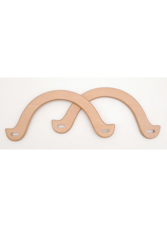 Çanta Aksesuar U Model 10x22 cm Açık Ahşap Renk Ahşap Çanta Sapı