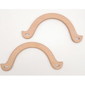 Çanta Aksesuar U Model 10x22 cm Açık Ahşap Renk Ahşap Çanta Sapı