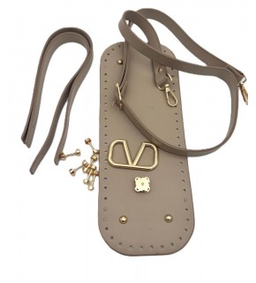 Çanta Aksesuar V Marka Çanta Yapım Seti Bej Renk