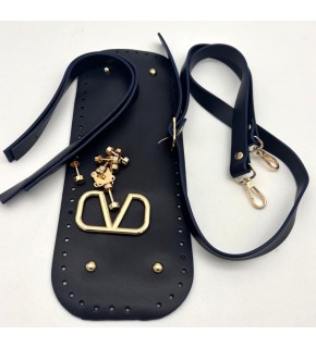 Çanta Aksesuar V Marka Çanta Yapım Seti Lacivert Renk