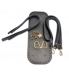 Çanta Aksesuar V Marka Çanta Yapım Seti Parlak Gri Renk