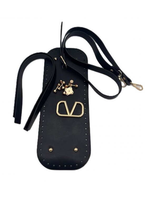 Çanta Aksesuar V Marka Çanta Yapım Seti Siyah Renk