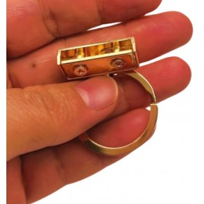 Çanta Aksesuar Vidalı Anahtarlık Aparatı Light Gold  Renk