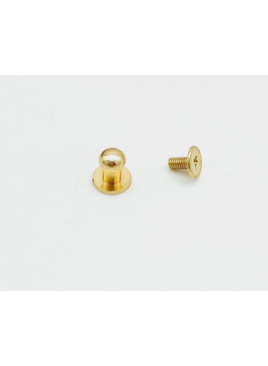 Çanta Aksesuar Vidalı Trok Rivet Light Gold Renk 1 Adet