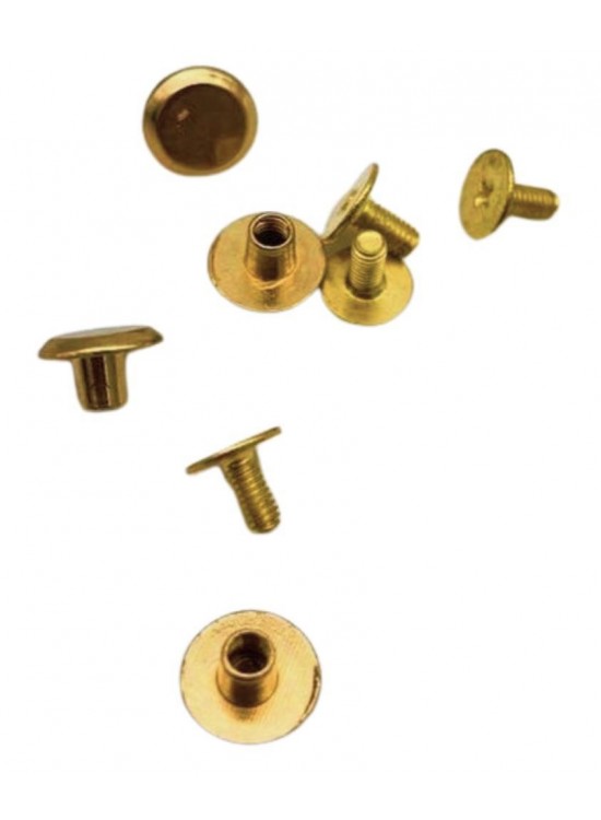 Çanta Aksesuar Vidalı Trok Rivet Light Gold Renk 4 Adet