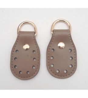 Çanta Aksesuar Vizon Çift Kat Dikişli Suni Deri Sapucu Böce Light Gold Metalli