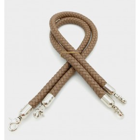 Çanta Aksesuar Vizon Örme Çanta Sapı Gümüş Metal