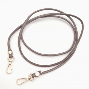 Çanta Aksesuar Vizon Renk 5 mm Suni Deri Spagetti Model Çanta Sapı Light Gold Metal