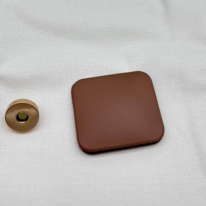 Çanta Aksesuar Vizon Renk  5x4.5 cm Mıknatıslı Mat  Kilit