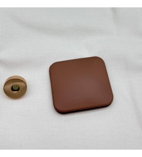 Çanta Aksesuar Vizon Renk  5x4.5 cm Mıknatıslı Mat  Kilit