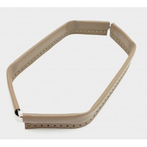 Çanta Aksesuar Vizon Renk Derili Metal Çanta Ağzı 33 Cm