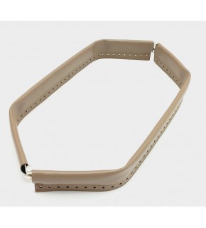 Çanta Aksesuar Vizon Renk Derili Metal Çanta Ağzı 33 Cm