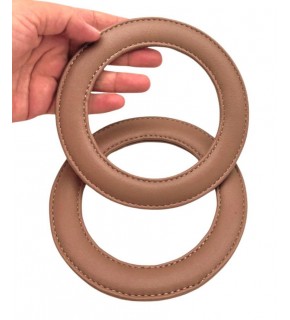 Çanta Aksesuar Vizon Renk Yuvarlak 13.5 cm Suni Deri Çanta Sapı