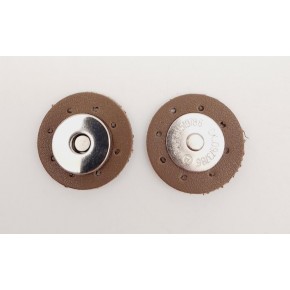 Çanta Aksesuar Vizon Suni Derili Mıknatıslı Çıtçıt Gümüş Metalli