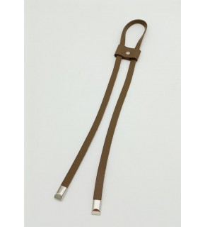 Çanta Aksesuar Vizon Tek Kat Suni Deri Büzgü Gümüş Metalli