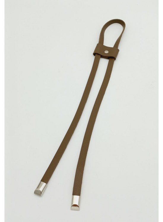 Çanta Aksesuar Vizon Tek Kat Suni Deri Büzgü Gümüş Metalli